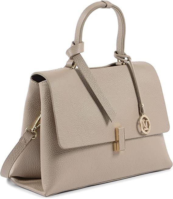 19V69 Italian Women's Handbag Beige $10520 Cappuccino Bag Made in Italy, 30x24x16 cm, Beige, 30x24x16 cm