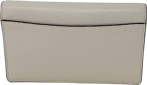 Coach Leather Folding Crossbody Clutch Chalk