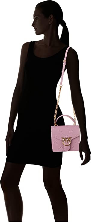 PINKO Women's Love Mini Top Handle New Monog Handbag, One Size