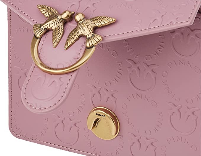 PINKO Women's Love Mini Top Handle New Monog Handbag, One Size