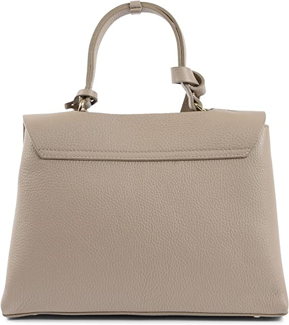 19V69 Italian Women's Handbag Beige $10520 Cappuccino Bag Made in Italy, 30x24x16 cm, Beige, 30x24x16 cm