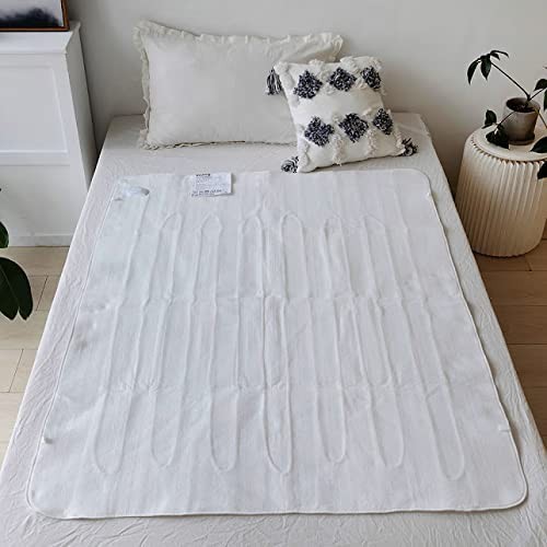 Premium Comfort King electric blanket (150x160cm)-3 heating settings, polyester, bottom blanket, digital control-overheat protection-white (king)