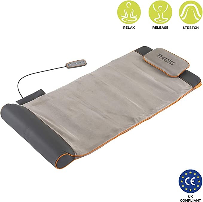 HoMedics Yoga Mat Stretching Fitness Mat Massage Back Stretch Adjustable