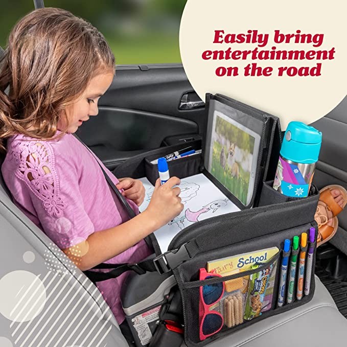 Kids Travel Tray Black