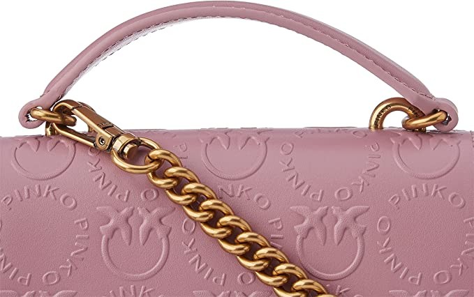 PINKO Women's Love Mini Top Handle New Monog Handbag, One Size