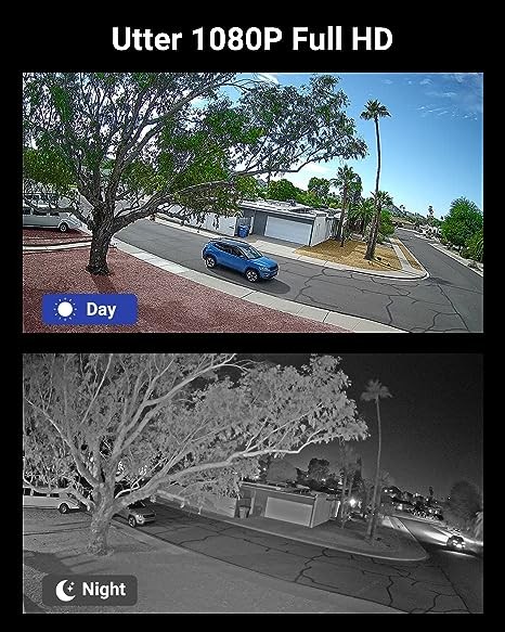 ANNKE 8CH H.2653K Lite surveillance security camera system with artificial intelligence human / vehicle detection function, 4 x 1920TVL 2MP cable CCTV IP66 camera, suitable for indoor and outdoor, rem
