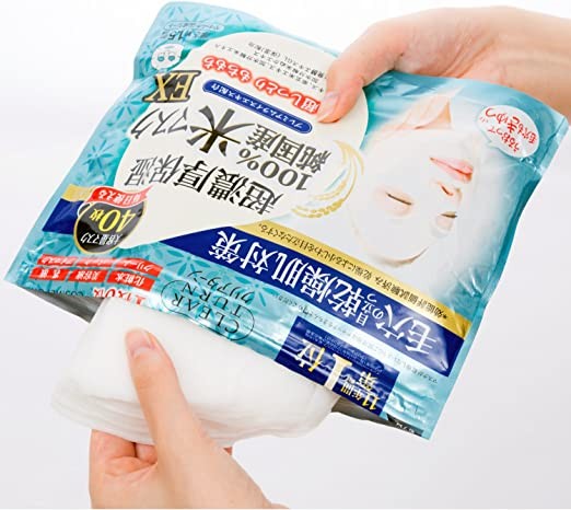 KOSE Clear Turn Pure Domestic Rice Mask EX 40 Sheets