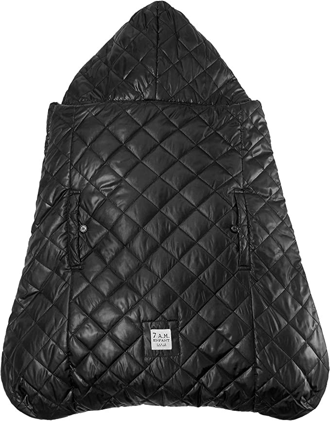 7AM Enfant Baby Carrier - K-Poncho 3 in 1 Multifunctional Ergonomic Plush Lined Bag, Baby Sleeping Bag Universal Suitable for Baby Carriers, Car Seats and Strollers, Grow With Your Child (0-3 Years Ol