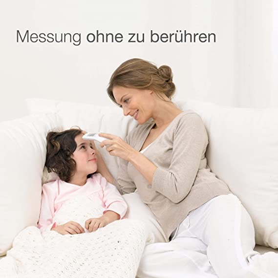 Beurer FT 90 Thermometer / Non-Contact Digital Infrared Thermometer / Baby Thermometer / Suitable for Adults and Children / Digital Display / With Battery