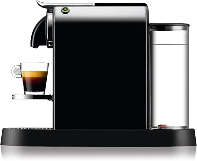 De'Longhi Nespresso Citiz EN167.B Capsule Coffee Machine, High Pressure Pump and Ideal Thermal Temperature Control, No Aeroccino (Milk Frother) Required, Energy Saving Function, Black