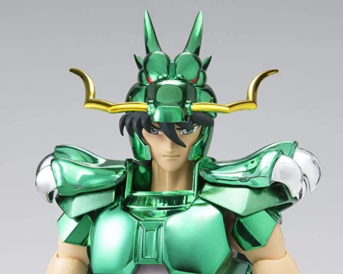 BANDAI SPIRITS Figure Saint Seiya Dinosaur Zilong Early Bronze Saint Cloth Revival Version Made of ABS, PVC and Die Casting Painted Removable Figure About 165mm