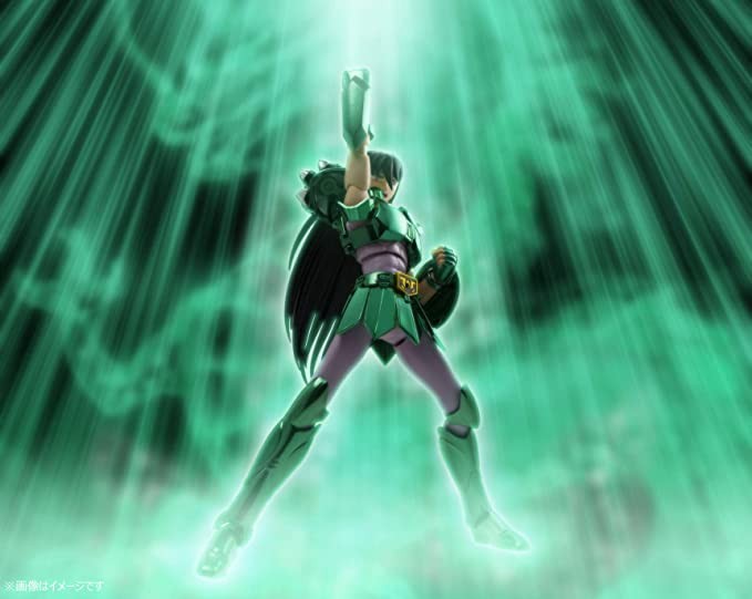 BANDAI SPIRITS Figure Saint Seiya Dinosaur Zilong Early Bronze Saint Cloth Revival Version Made of ABS, PVC and Die Casting Painted Removable Figure About 165mm