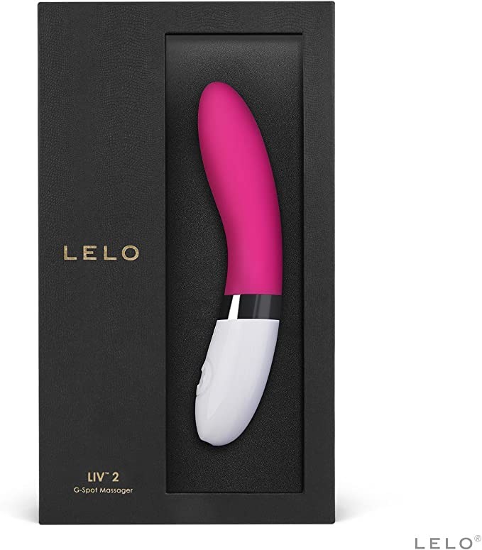 LELO LIV 2 Sex Massager, Cherry &ndash; Personal Massager with Stimulating Vibration, 1 Year Warranty on Electric Massager for Women (Size M)