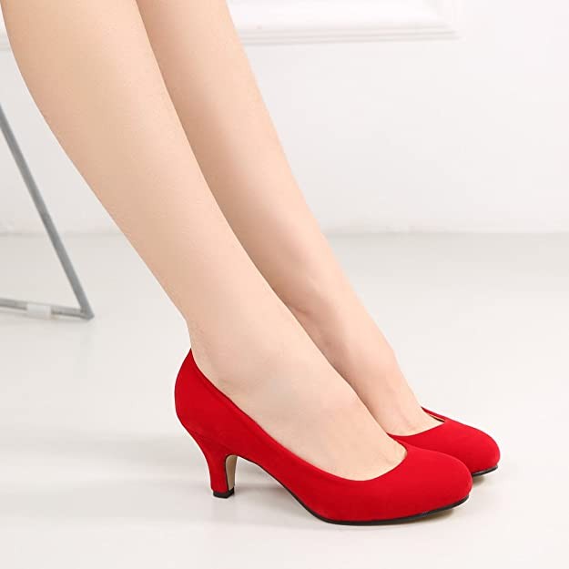 Women's inner heightening platform stiletto heels