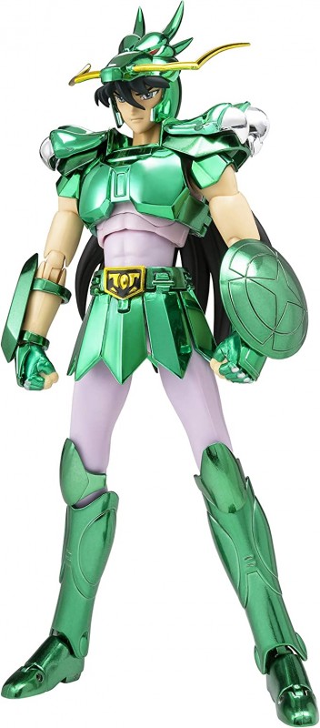 BANDAI SPIRITS Figure Saint Seiya Dinosaur Zilong Early Bronze Saint Cloth Revival Version Made of ABS, PVC and Die Casting Painted Removable Figure About 165mm