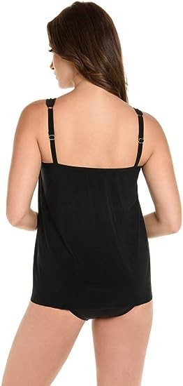 Miraclesuit Women's Swimwear DD-Cup Illusionist Mirage High Neckline Underwire Bra Tankini Bathing Suit Top