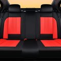 COVER ERA car seat cover 5 seats are made of waterproof leather, car accessories car cushion cover (red)