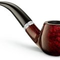Mr. Brog Full Curved Tobacco Pipe - Model: 82 Consul Pecan - Mediterranean Bison Wood Pipe - Handcrafted Kits & Accessories