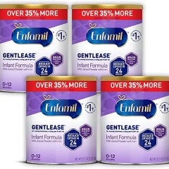 MeadJohnson Enfamil Gentlease Baby Milk Powder - Value Canned Powder, 27.7oz, 785g (Pack of 4)