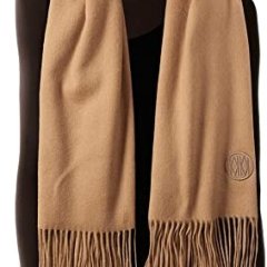 Maruya Cashmere Shawl Large Shawl Cashmere Scarf Thickening Large Shawl MaruYAMA Brand Logo Embroidery K0103KMR Ladies Camel Japanese L (equivalent to Japanese L size)