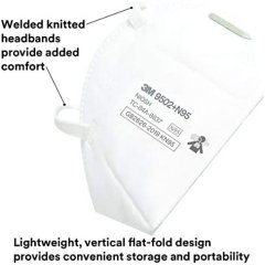 3M N95 Particle Desiccant 9502+, Disposable, Helps Prevent Non-Oil-Based Particles, 50/Pack