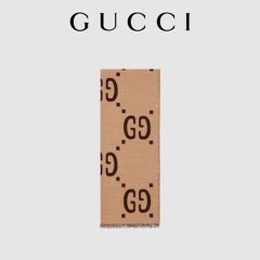 Gucci-Double-G-Jacquard-Wool-Silk-Scarf