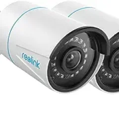 REOLINK outdoor security camera, home security camera system, suitable for 5MP PoE IP monitoring, smart person / vehicle detection, smart home, delay, up to 256GB SD card, RLC-510A (2-piece pack)