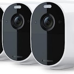 Arlo Essential spotlight camera - 3-pack - wireless security, 1080p video, color night vision, two-way audio, wireless, direct connection to WiFi without hub, can be used with Alexa, white - VMC2330