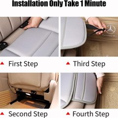 Car seat cushion, * foam cushion, suitable for cars, office chairs and families (1 piece in gray).
