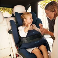 CYBEX Gold Pallas G i-Size Child Car Seat, Removable Crash Guard, 21kg, Convertible to High-Back Booster Seat, 1/2/3 Group (9-50kg), Approx. 15 months to 12 years), navy blue
